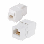Модуль Keystone Jack RJ-45(8P8C) UTP, CAT 6, тип 180 градусов, самозажимной, белый REXANT, 1шт