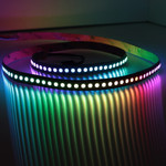 Светодиодная лента LUX class, 5050, 144 led/m, V622, RGB-SPI (WS2812А), 5V, черный шлейф, IP20 (SPI-RGB), 5м