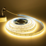 Светодиодная лента 220V, 2835 240led/m, P15mm, IP20 (теплый белый 3000K), 10м