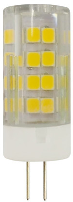Лампочка светодиодная ЭРА STD LED JC-5W-220V-CER-827-G4 G4 5Вт керамика капсула теплый белый свет, 1шт