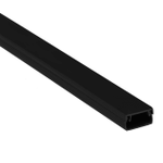 Кабель-канал 15х10 L2000 пластик Plast черн. EKF kk-15-10b, 1шт