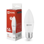 Лампа светодиодная LED-СВЕЧА-VC 14Вт E27 4000К 1330лм IN HOME 4690612047744, 1шт
