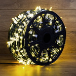 Гирлянда LED Clip Light 12V шаг 150 мм, цвет диодов ТЕПЛЫЙ БЕЛЫЙ, Flashing (Белый), 100м