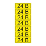 Наклейка знак электробезопасности «24 В» 35х100 мм REXANT (35шт), 35шт