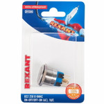 Кнопка антивандальная Ø22 250В Б/Фикс (6с) (ON)-OFF/(OFF)-ON подсв/красная REXANT, 10шт