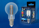 Led-g45-11w/3000k/e14/cl pls02wh лампа светодиодная. форма “шар”, прозрачная. серия sky. теплый белый свет (3000К). Картон. ТМ Uniel., 1шт