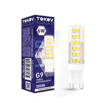 Лампа светодиодная 6Вт Capsule 3000К G9 220-240В TOKOV ELECTRIC TKE-G9-6-3K, 1шт
