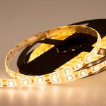 Лента светодиодная 12В, SMD5050, 60 LED/м, 3000К, 10мм, 5м, IP65 LAMPER, 1м