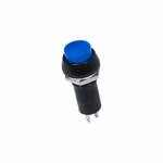 Выключатель-кнопка 250V 1А (2с) ON-OFF синяя (PBS-11А)REXANT, 10шт