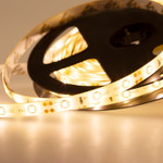 Лента светодиодная 12В, SMD2835, 60 LED/м, 3000К, 10мм, 5м, IP65 LAMPER, 1м