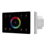 Панель Sens SMART-P83-RGB Black (230V, 4 зоны, 2.4G), 1шт
