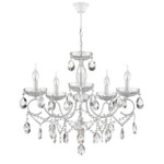 8189⁄5 CLASSI LN25 белый,  металл/хрусталь Люстра E14 5*40W 220V SNOW, 1шт