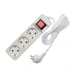 Удлинитель 3х3м с заземл. 16А IP20 3.5кВт ПВС с выкл. Союз 481S-8303, 1шт
