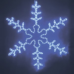 Фигура световая Большая Снежинка цвет синий, размер 95x95 см NEON-NIGHT, 1шт