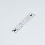 Светодиодная линейка 2835, 2х6 led, 220V, 5W, 120mm (теплый белый 3000K), 1шт