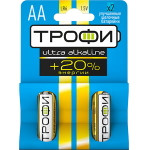 Батарейки Трофи LR6-2BL ENERGY MAX Alkaline, 2шт