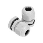 Кабельный ввод PG-11 (5-10мм) серый, комплект (2 шт/уп) REXANT, 1шт
