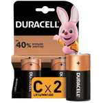 Алкалиновая батарейка Duracell LR14-2BL, 2шт