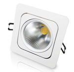 Поворотный светильник SFW-10 (220V, 10W, 1200 Lm, белый корпус, квадрат) (дневной белый 4000K), 1шт