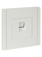 Розетка компьютерная RJ45 кат.5E FORTE&amp;PIANO FP232 бел. IEK FP-K10-1-K01, 1шт