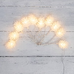 Гирлянда светодиодная Шишки 1,5 м, 10 LED, прозрачный ПВХ, цвет свечения теплый белый, 2 х АА (батарейки не в комплекте) NEON-NIGHT, 1шт