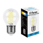 Лампа светодиодная, (15W) 230V E27 6400K прозрачная, LB-515, 1шт