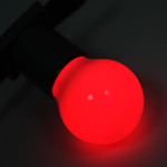 Лампа шар e27 5 LED Ø45мм - красная, 1шт