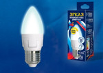 Led-c37 7w/4000k/e27/fr/dim plp01wh лампа светодиодная, диммируемая. форма «свеча», матовая. серия яркая. белый свет (4000K). Картон. ТМ Uniel., 1шт