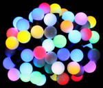 Гирлянда Шарики 7.5 м. Rich LED. 50 LED-шариков по 23 мм, соединяемая (до 15 шт.), автосмена цвета RGB, 220 В, черный провод, 1шт