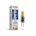 Светодиодная лампа Voltega VG9-K1G4warm2W-12 (G4, 2800K, 2Вт), 1шт