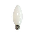 Led-c35-6w/3000k/e27/fr/slf лампа светодиодная. форма “свеча”, матовая. теплый белый свет (3000K), 1шт