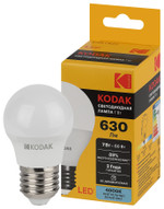 Лампочка светодиодная Kodak LED KODAK P45-7W-840-E27 E27 / Е27 7Вт шар нейтральный белый свет, 1шт