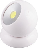 Светодиодный поворотный светильник 1LED 3W (3*AAA в комплект не входят),  75*80мм, белый, FN1209, 1шт