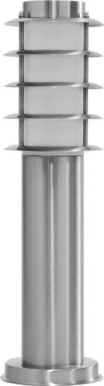 Светильник садово-парковый DH027-450, Техно столб, 18W E27 230V, серебро, 1шт