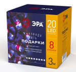Enin-3p эра гирлянда led нить подарки 3 м холодный свет, 220v, ip20, 1шт