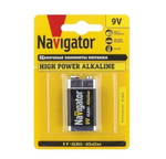 Элемент питания алкалиновый крона 94 756 NBT-NE-6LR61-BP1 (блист.1шт) Navigator 94756, 1упак. 1шт