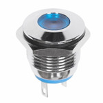 Индикатор металл Ø16 12В подсв/синяя LED (GQ16F-D) REXANT, 1шт