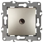 12-3101-04 ЭРА Розетка TV одиночная, IP20, Эра12, шампань, 1шт
