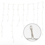 Uld-b3010-200/ttk warmwhite-white ip44 бахрома светодиодная с эффектом мерцания, 3м. соединяемая. 200 светодиодов. теплый белый и белый свет. провод прозрачный. tm uniel., 1шт
