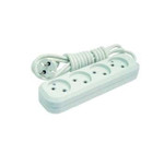 Удлинитель 4х3м без заземл. 10А IP20 Makel MGP143, 1шт