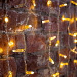 Гирлянда Светодиодный Дождь 2х3м, 600 LED ТЕПЛЫЙ БЕЛЫЙ, прозрачный ПВХ, IP65, постоянное свечение, 230В соединяется NEON-NIGHT (нужен шнур питания 303-500-1), 1шт