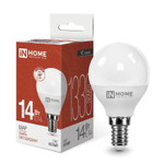 Лампа светодиодная LED-ШАР-VC 14Вт 230В E14 4000К 1330лм IN HOME 4690612047843, 1шт