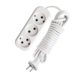 Удлинитель 3х10м без заземл. 10А IP20 Е-203 ПВС 2х1 АБС-пластик UNIVersal 9631967, 1шт
