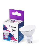 Лампа светодиодная 12Вт 6500К GU10 220В КОСМОС LkecLED12wGU10C65, 1шт