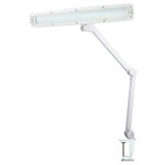 Лампа настольная бестеневая, струбцина, ECO light, 84 SMD LED, сенсорный диммер, белая REXANT, 1шт