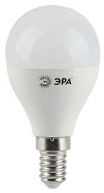 Лампочка светодиодная ЭРА STD LED P45-9W-840-E14 E14 / Е14 9Вт шар нейтральный белый свет, 1шт