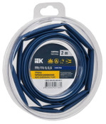 Трубка термоусадочная ТТУ нг-LS 5⁄2.5 син. (уп.2м) IEK UDR12-005-D25-002-K07-T, 1УП.2 м