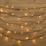 Гирлянда Твинкл Лайт 4 м, темно-зеленый ПВХ, 25 LED, цвет ТЕПЛЫЙ БЕЛЫЙ, 1шт