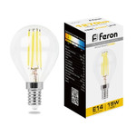 Лампа светодиодная, (15W) 230V E14 2700K прозрачная, LB-515, 1шт