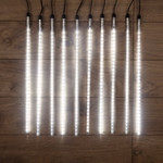 Гирлянда Тающие сосульки 24 В, комплект 10 шт. х 50 см, шаг 100 см, 600 LED, белый, соединяются, 1шт